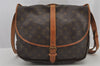 Authentic Louis Vuitton Monogram Saumur 35 Shoulder Cross Bag M42254 LV 4347J