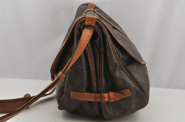 Authentic Louis Vuitton Monogram Saumur 35 Shoulder Cross Bag M42254 LV 4347J