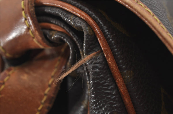 Authentic Louis Vuitton Monogram Saumur 35 Shoulder Cross Bag M42254 LV 4347J