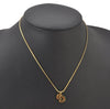 Authentic Christian Dior Gold Tone Chain Pendant Necklace CD 4347K