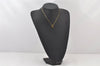 Authentic Christian Dior Gold Tone Chain Pendant Necklace CD 4347K