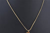 Authentic Christian Dior Gold Tone Chain Pendant Necklace CD 4347K