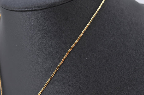 Authentic Christian Dior Gold Tone Chain Pendant Necklace CD 4347K