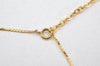 Authentic Christian Dior Gold Tone Chain Pendant Necklace CD 4347K