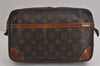 Authentic Louis Vuitton Monogram Compiegne 28 Clutch Hand Bag M51845 LV 4348J