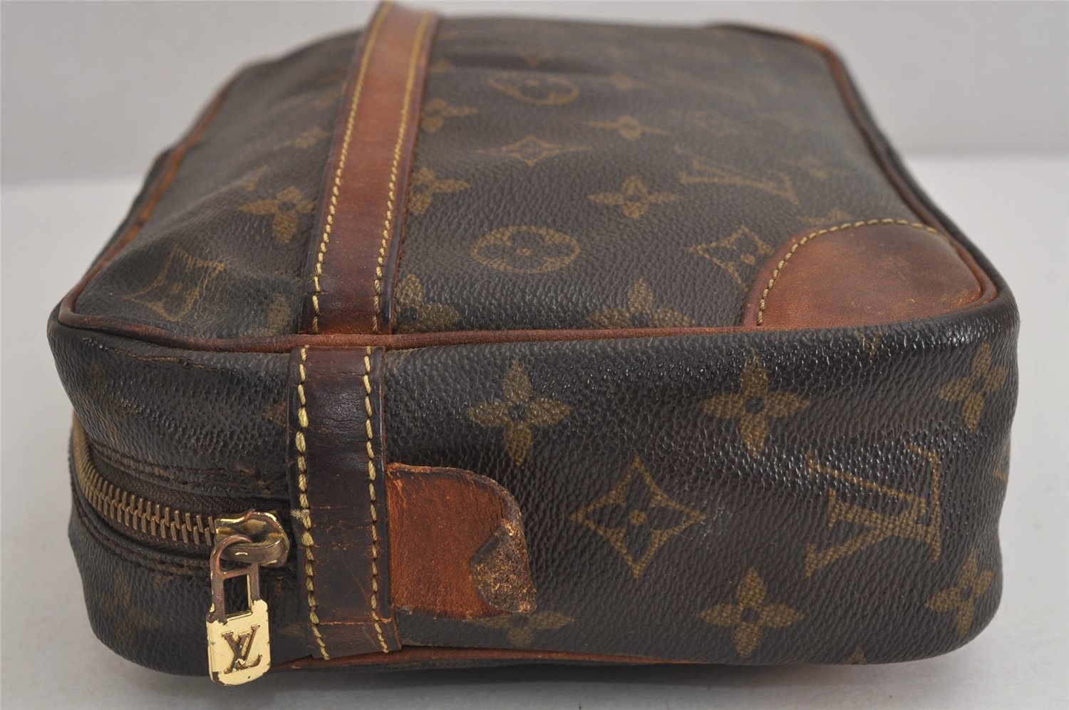 Authentic Louis Vuitton Monogram Compiegne 28 Clutch Hand Bag M51845 LV 4348J