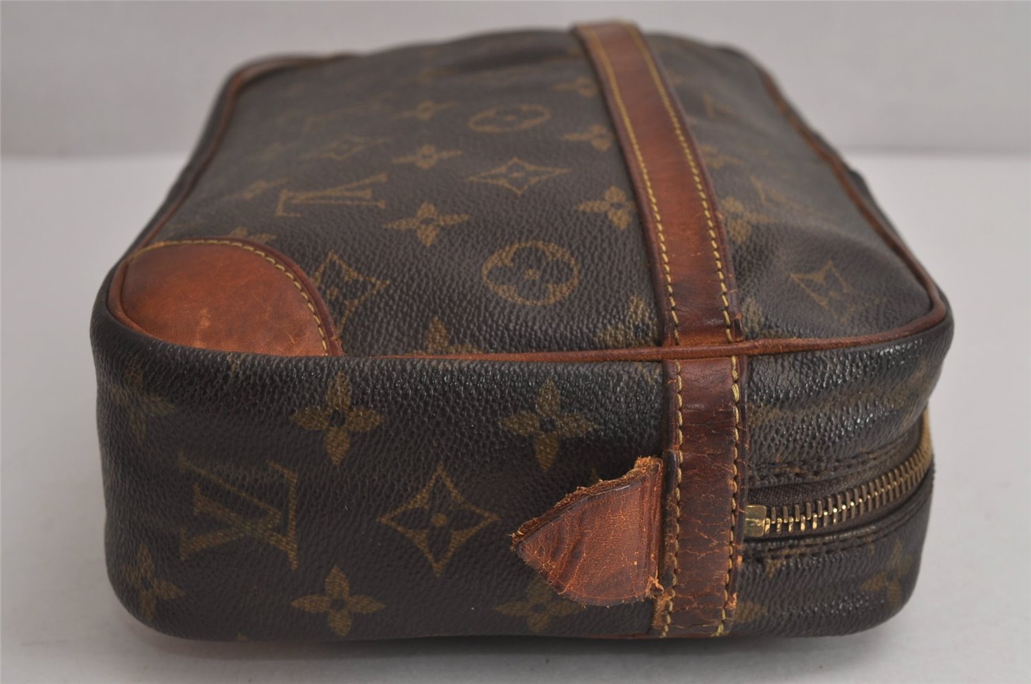 Authentic Louis Vuitton Monogram Compiegne 28 Clutch Hand Bag M51845 LV 4348J