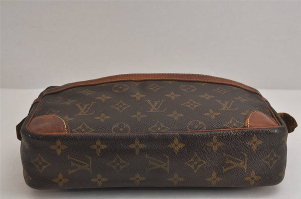 Authentic Louis Vuitton Monogram Compiegne 28 Clutch Hand Bag M51845 LV 4348J