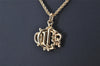 Authentic Christian Dior Gold Tone Chain Pendant Necklace CD 4348K