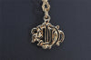 Authentic Christian Dior Gold Tone Chain Pendant Necklace CD 4348K