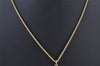 Authentic Christian Dior Gold Tone Chain Pendant Necklace CD 4348K