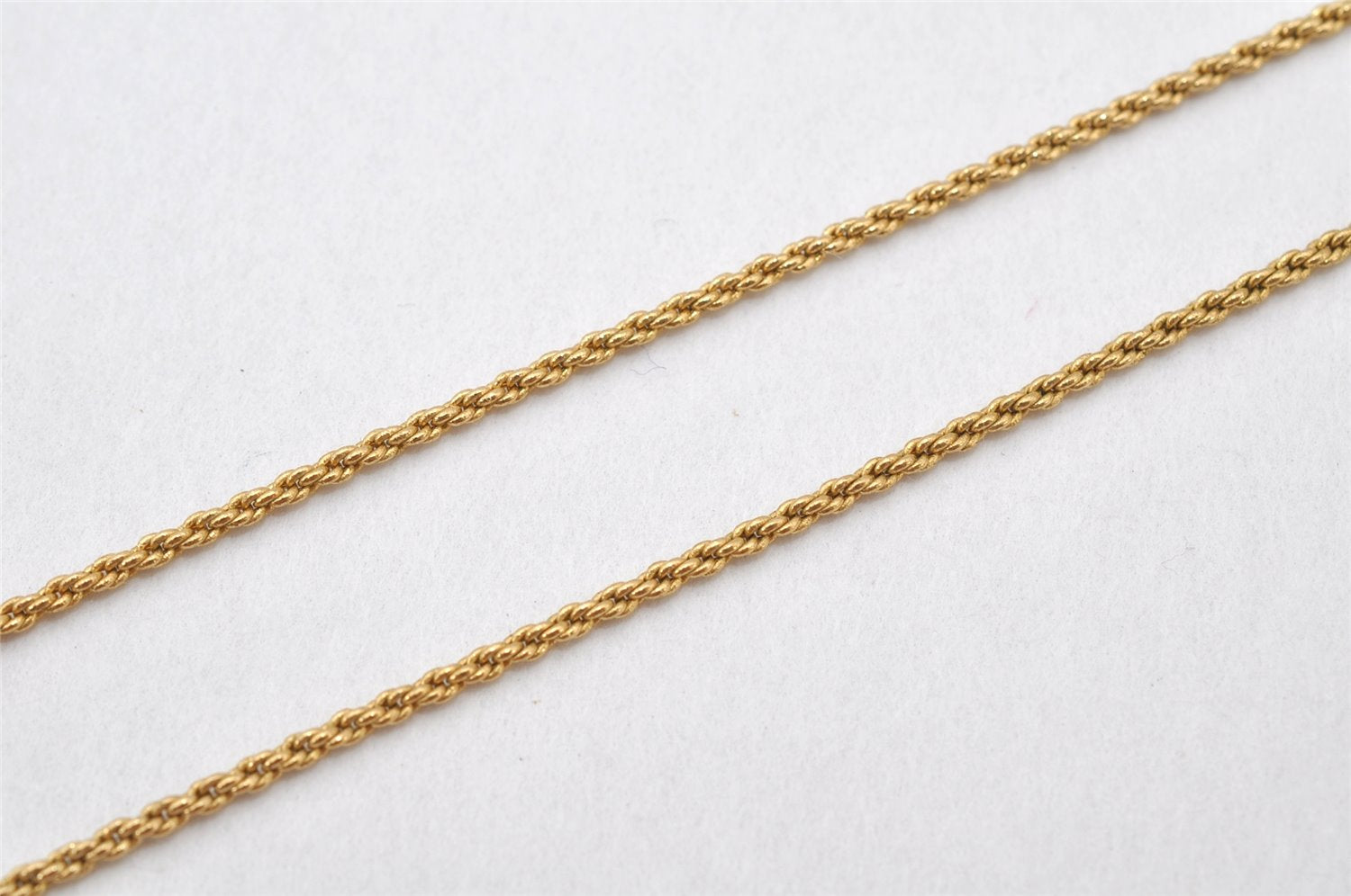 Authentic Christian Dior Gold Tone Chain Pendant Necklace CD 4348K