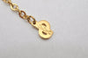 Authentic Christian Dior Gold Tone Chain Pendant Necklace CD 4348K