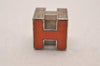 Authentic HERMES Cage De Ash H Cube Pendant Necklace Silver Orange Junk 4349J