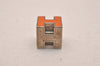 Authentic HERMES Cage De Ash H Cube Pendant Necklace Silver Orange Junk 4349J