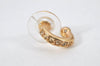 Authentic Christian Dior Vintage Rhinestone Earrings Gold Tone CD 4349K