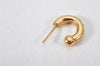 Authentic Christian Dior Vintage Rhinestone Earrings Gold Tone CD 4349K