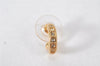 Authentic Christian Dior Vintage Rhinestone Earrings Gold Tone CD 4349K