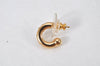Authentic Christian Dior Vintage Rhinestone Earrings Gold Tone CD 4349K