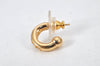 Authentic Christian Dior Vintage Rhinestone Earrings Gold Tone CD 4349K