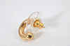 Authentic Christian Dior Vintage Rhinestone Earrings Gold Tone CD 4349K
