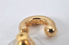 Authentic Christian Dior Vintage Rhinestone Earrings Gold Tone CD 4349K