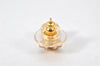 Authentic Christian Dior Vintage Rhinestone Earrings Gold Tone CD 4350K