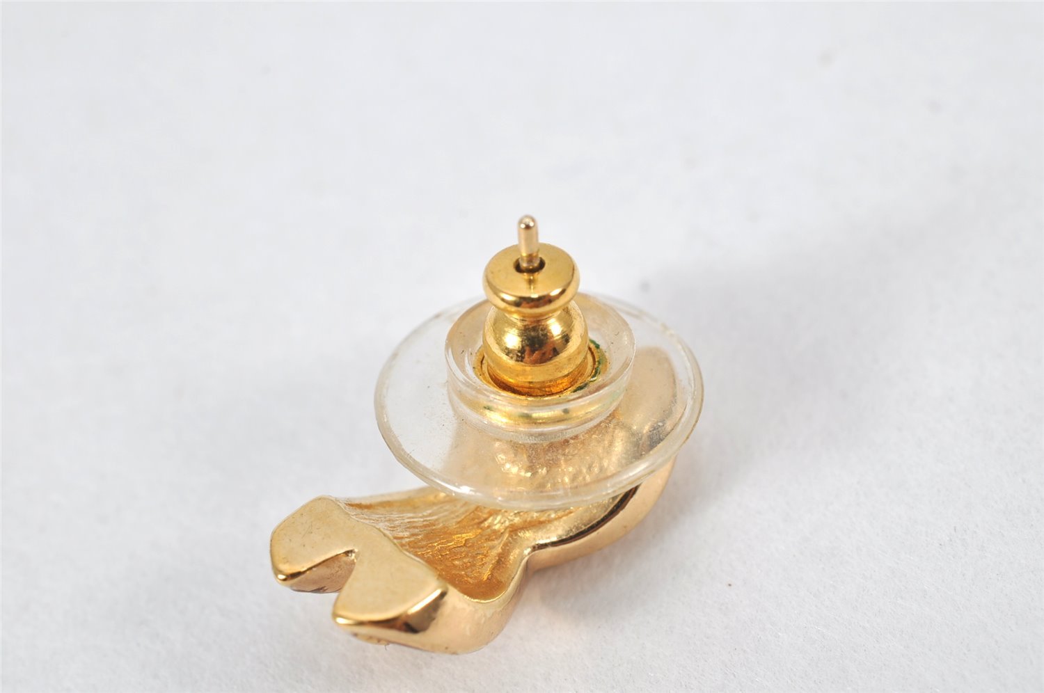 Authentic Christian Dior Vintage Rhinestone Earrings Gold Tone CD 4350K