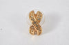 Authentic Christian Dior Vintage Rhinestone Earrings Gold Tone CD 4350K