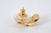 Authentic Christian Dior Vintage Rhinestone Earrings Gold Tone CD 4350K