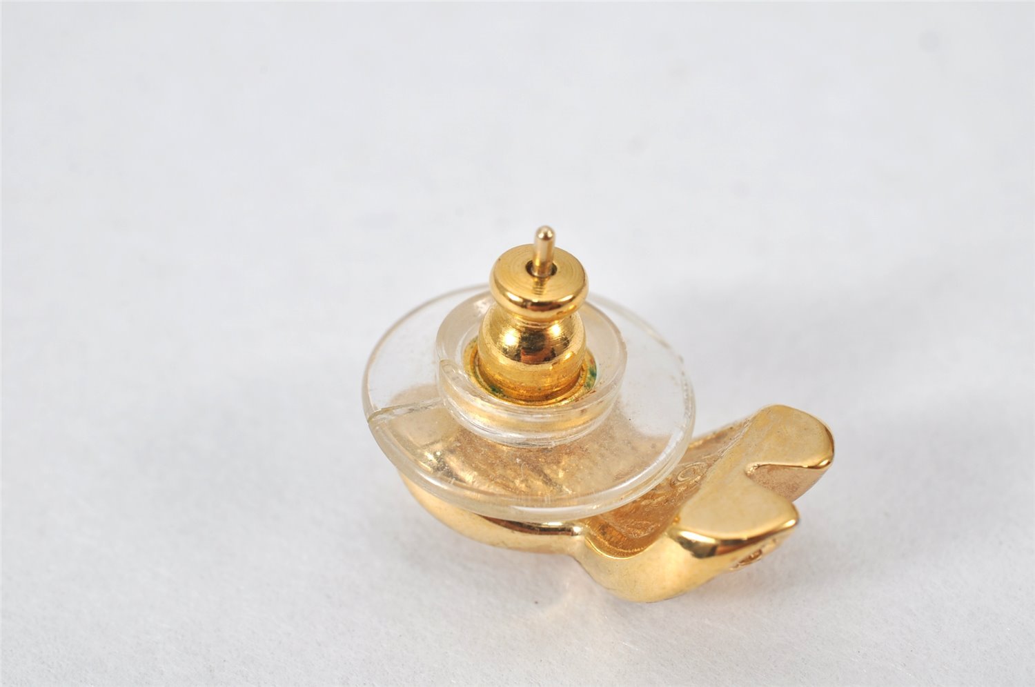 Authentic Christian Dior Vintage Rhinestone Earrings Gold Tone CD 4350K