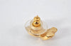 Authentic Christian Dior Vintage Rhinestone Earrings Gold Tone CD 4350K