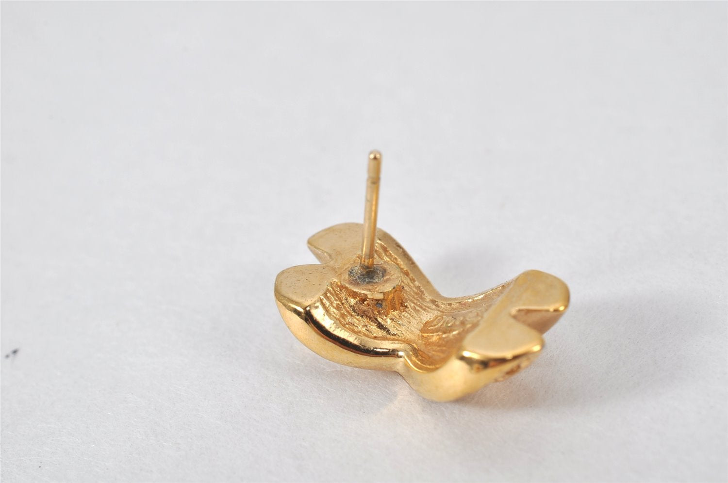 Authentic Christian Dior Vintage Rhinestone Earrings Gold Tone CD 4350K