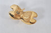 Authentic Christian Dior Vintage Rhinestone Earrings Gold Tone CD 4350K