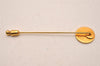 Authentic HERMES Serie Vintage Pin Brooch GP Gold Tone Accessories  4351J