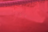 Authentic PRADA Vintage Enamel Clutch Hand Bag Purse Pink 4352J