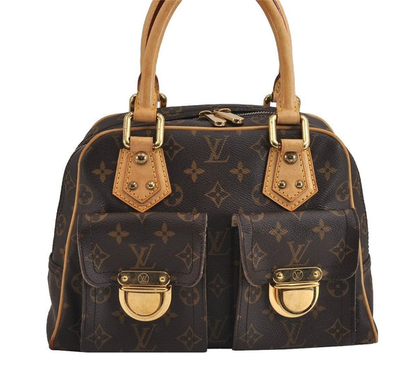 Authentic Louis Vuitton Monogram Manhattan PM Hand Bag Purse M40026 LV 4354J