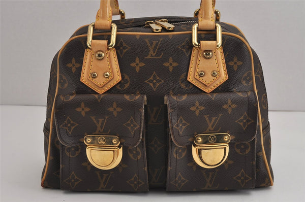 Authentic Louis Vuitton Monogram Manhattan PM Hand Bag Purse M40026 LV 4354J