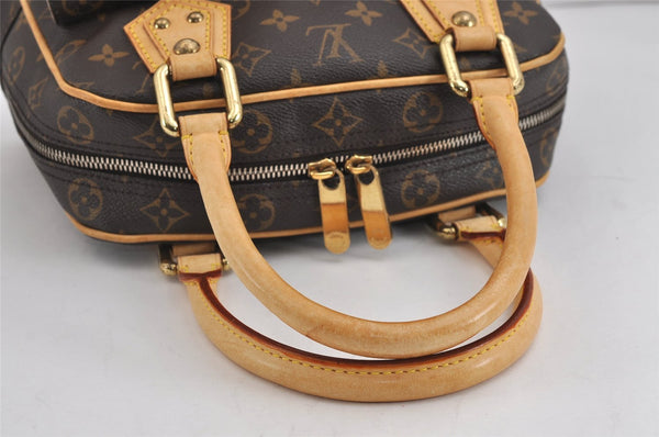 Authentic Louis Vuitton Monogram Manhattan PM Hand Bag Purse M40026 LV 4354J