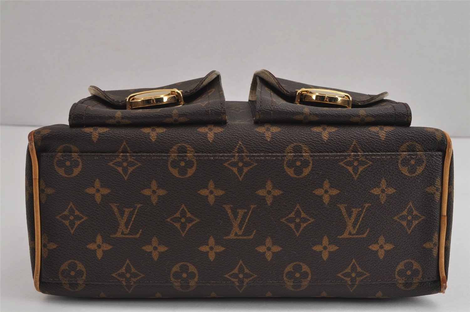 Authentic Louis Vuitton Monogram Manhattan PM Hand Bag Purse M40026 LV 4354J