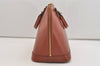 Authentic Louis Vuitton Epi Alma PM Hand Bag Brown M52143 LV 4356J
