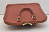 Authentic Louis Vuitton Epi Alma PM Hand Bag Brown M52143 LV 4356J