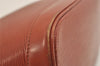 Authentic Louis Vuitton Epi Alma PM Hand Bag Brown M52143 LV 4356J