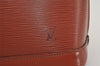 Authentic Louis Vuitton Epi Alma PM Hand Bag Brown M52143 LV 4356J