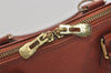 Authentic Louis Vuitton Epi Alma PM Hand Bag Brown M52143 LV 4356J