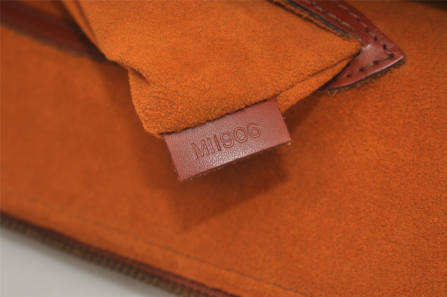 Authentic Louis Vuitton Epi Alma PM Hand Bag Brown M52143 LV 4356J