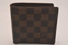 Auth Louis Vuitton Damier Porte Billet Carte Credit Monnaie N61665 Wallet 4357J