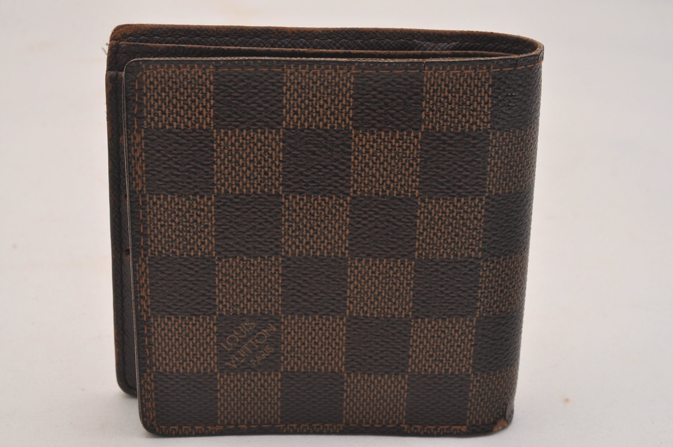 Auth Louis Vuitton Damier Porte Billet Carte Credit Monnaie N61665 Wallet 4357J