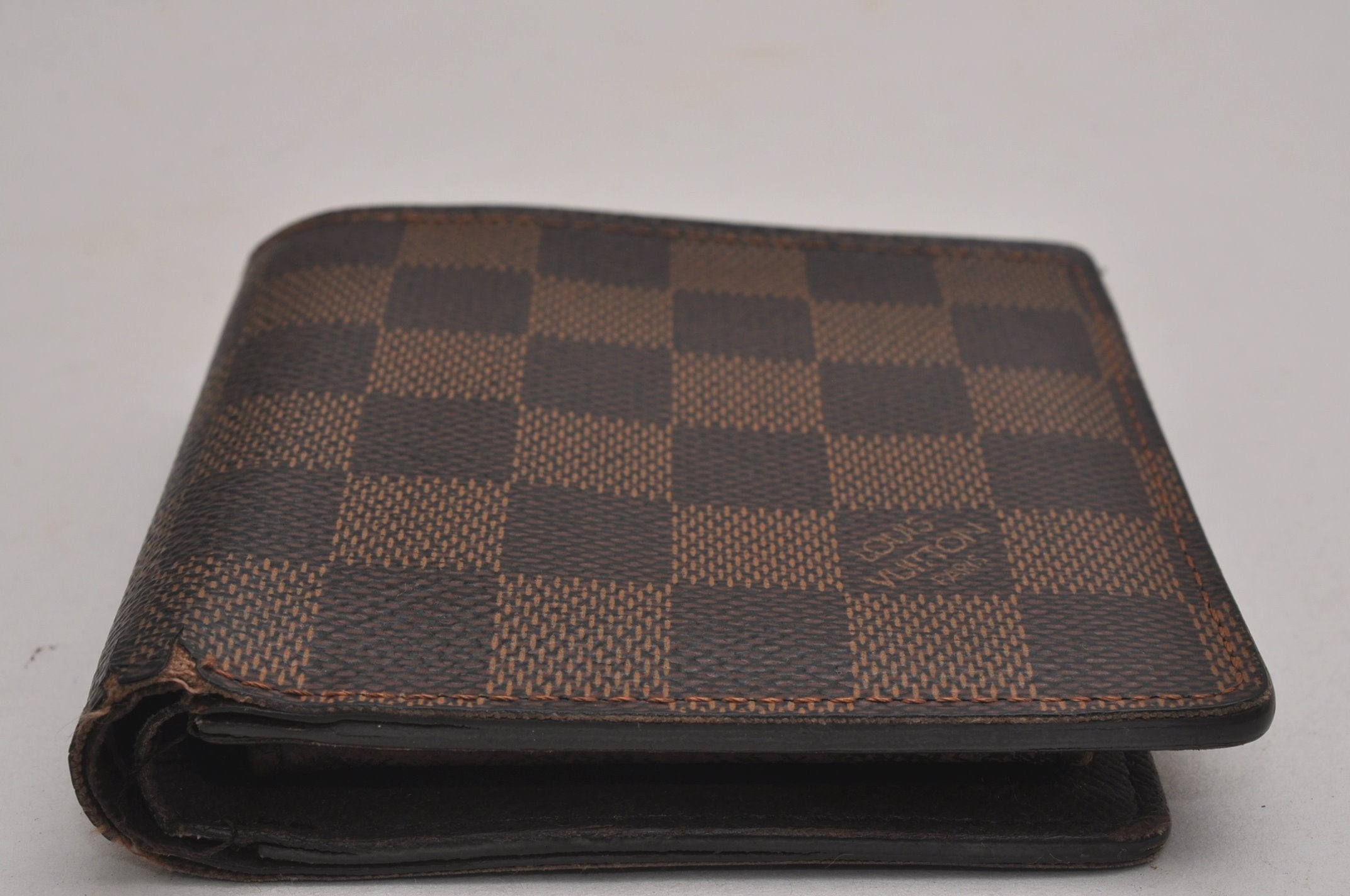 Auth Louis Vuitton Damier Porte Billet Carte Credit Monnaie N61665 Wallet 4357J