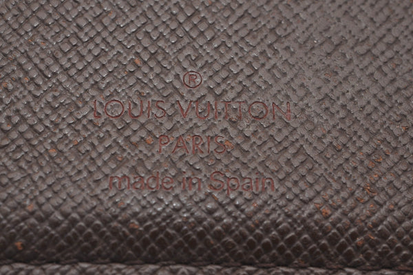Auth Louis Vuitton Damier Porte Billet Carte Credit Monnaie N61665 Wallet 4357J